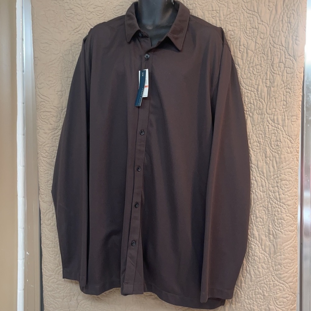 NEW Perry Ellis 100% Polyester 3XLT Longsleeve